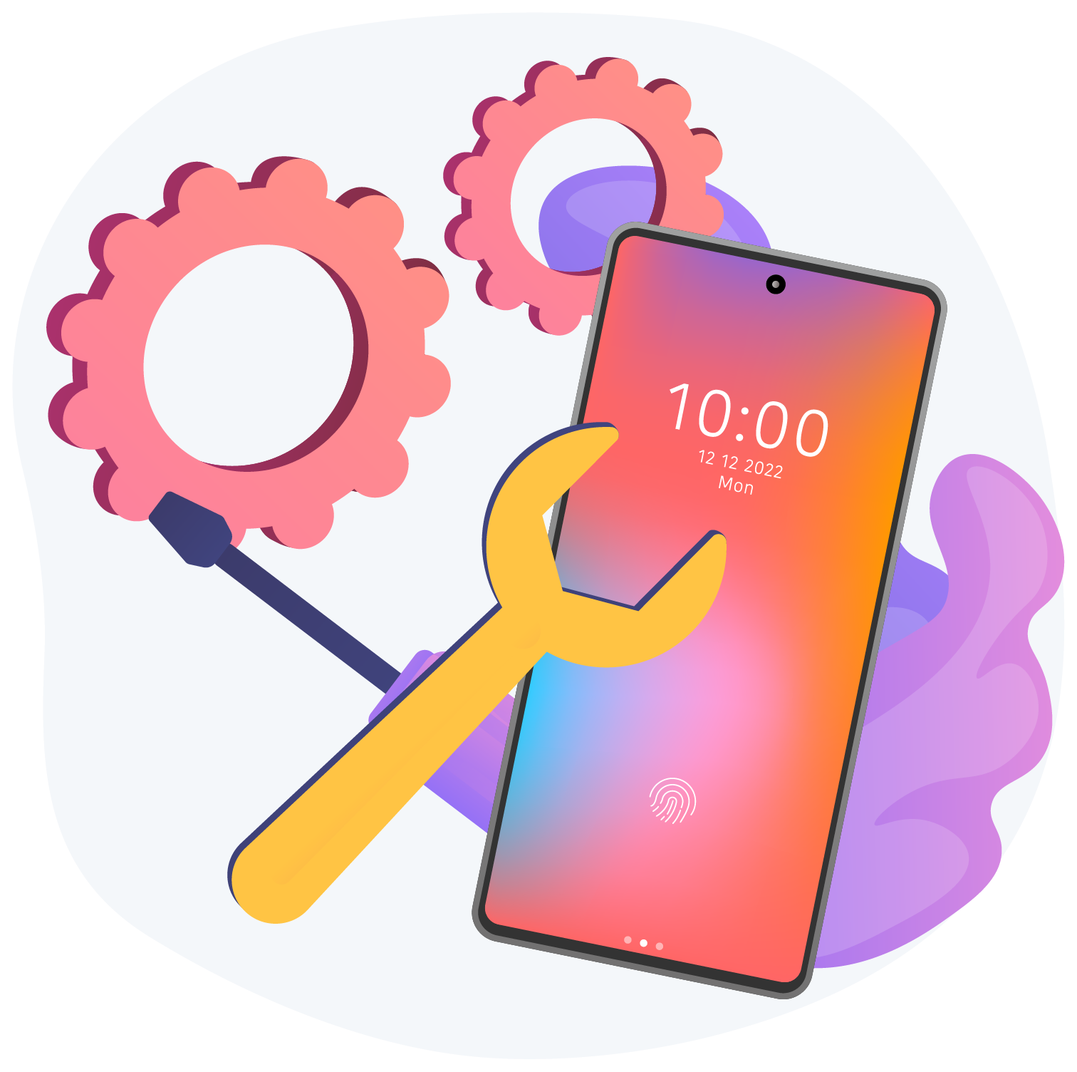 スマホ修理イラスト