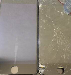 iPhone修理で清武町からご来店され30分で修理完了。